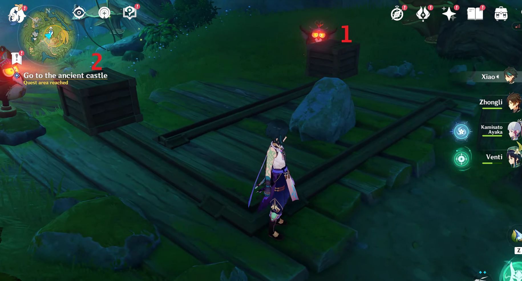 Blocking both owls' gazes (Image via HoYoverse)